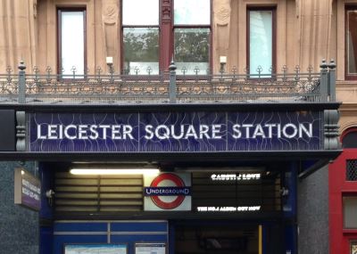 Commercial lettering example - London Tube station